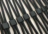 Stainless Steel Black Oxide Wire Rope Mesh For Decoration / Safety / Staircase