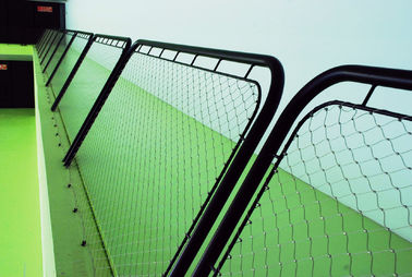 Balustrade / Railing Wire Mesh , Stainless Steel Cable Netting Wire Mesh