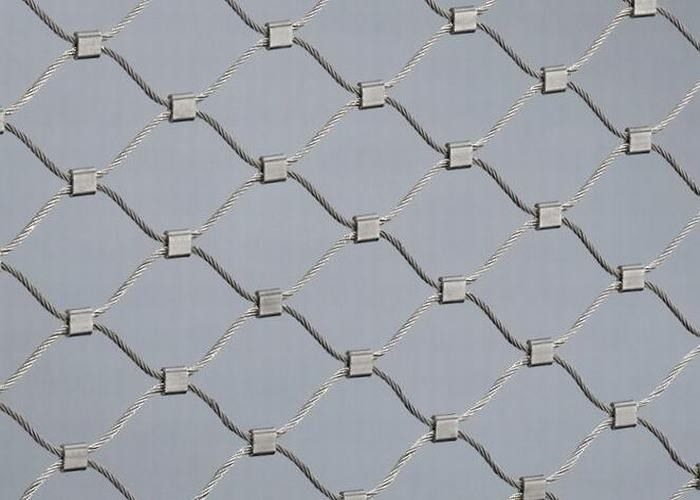 Anti Corrosive Balustrade Wire Mesh 1.2mm-3.2mm Wire Diameter For Sightseeing Platforms